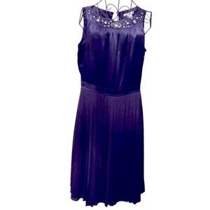 WDNY bejeweled Party dress Purple Size 8